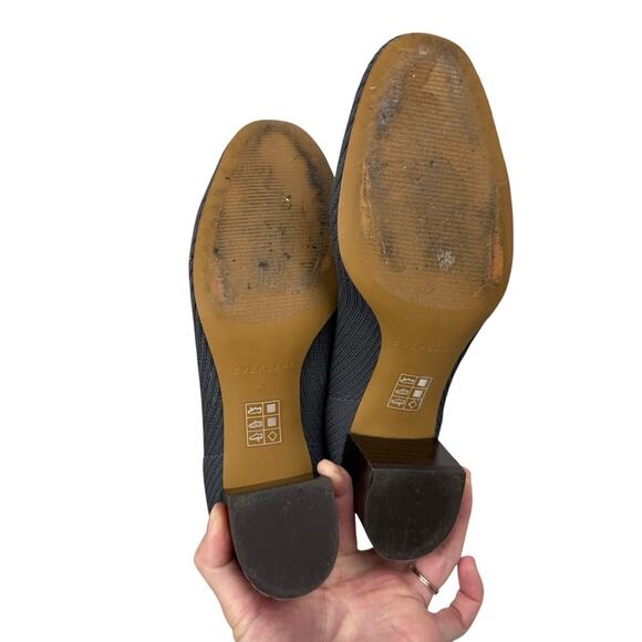 EVERLANE Boots Womens 7.5 Gray The Glove Boot Ribbed Knit Heel Minimalist - Picture 7 of 9